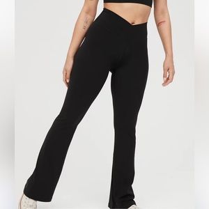 OFFLINE by Aerie Real Me High Waisted Crossover Flare Legging